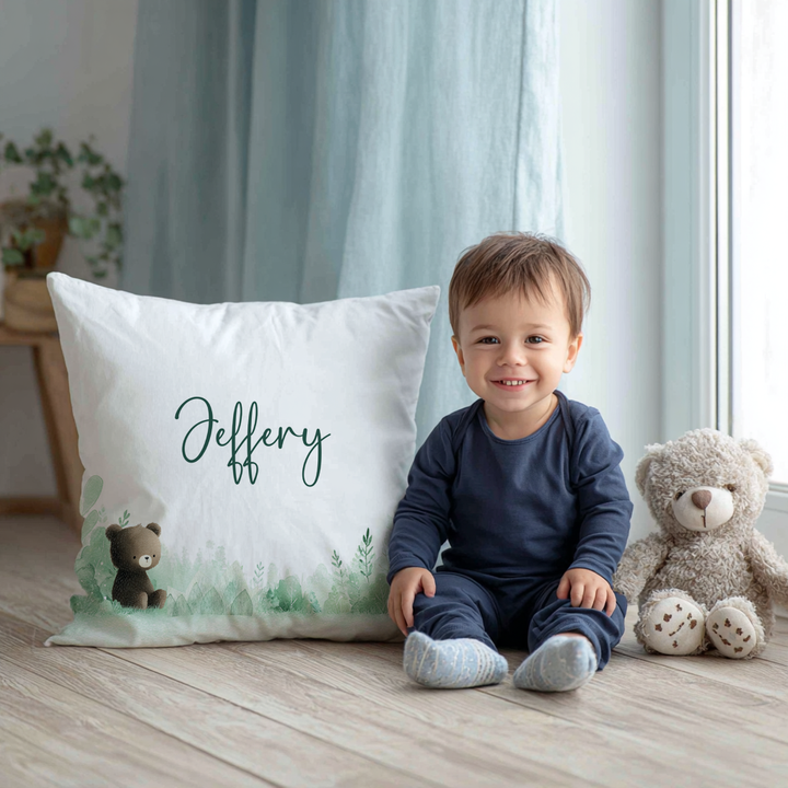 Forest Bear Throw Pillow Covers