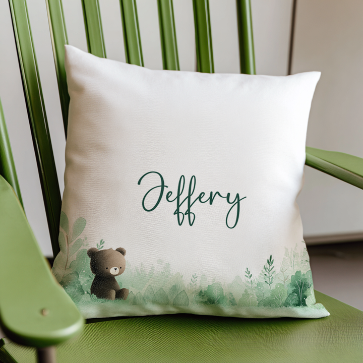 Forest Bear Throw Pillow Covers
