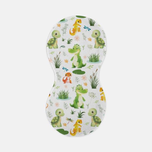 Swamp and Friends Peanut Burp Cloth