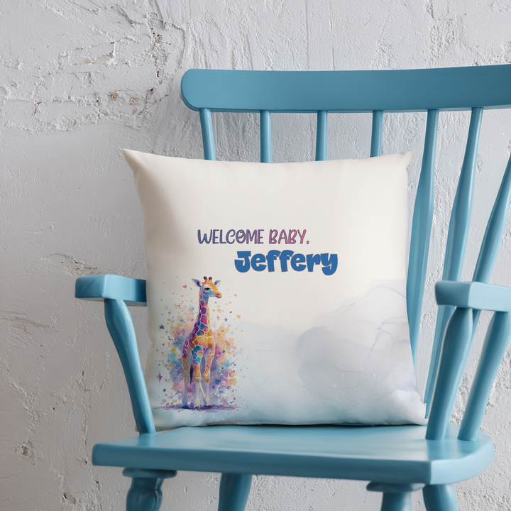 Colorful Giraffe Throw Pillow Covers