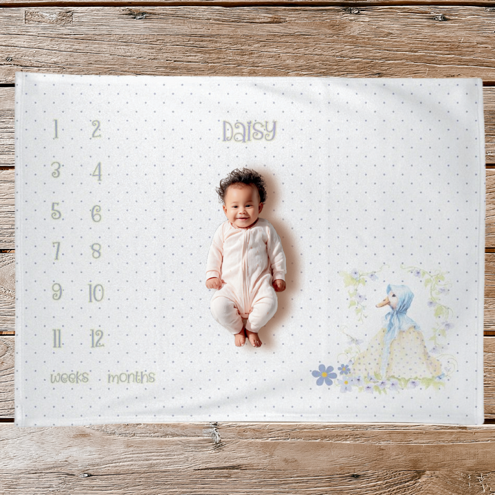 Fairytale Goose Milestone Blanket