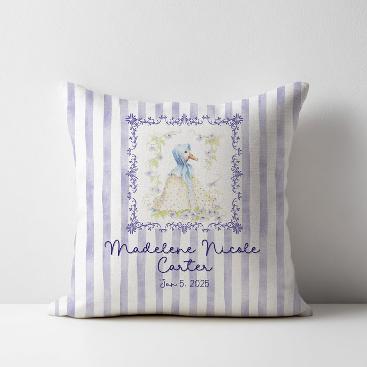 Purple Goose Throw Pillow Covers