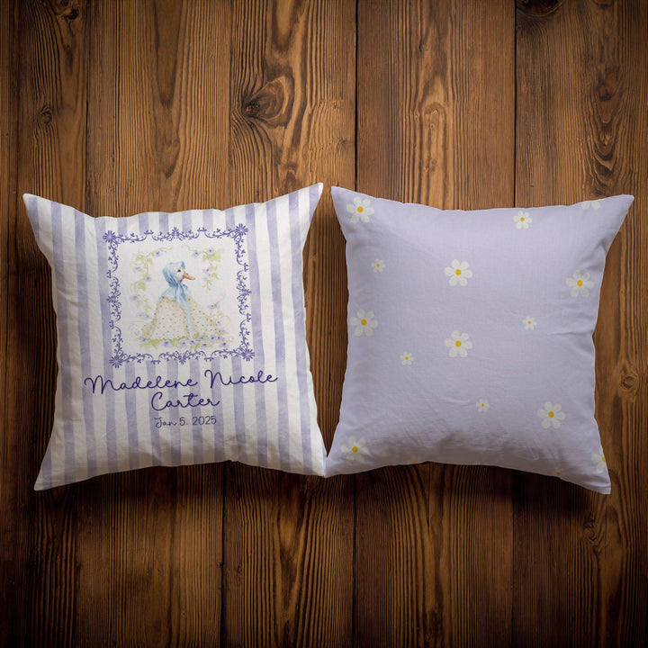 Purple Goose Throw Pillow Covers