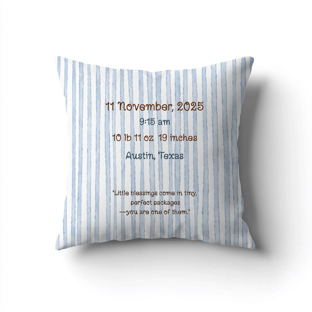 Blue Carousel Throw Pillow Covers