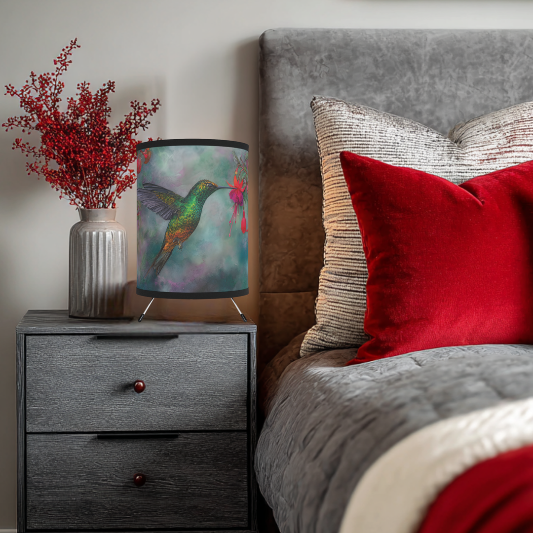 Hummingbird Floral Lamp