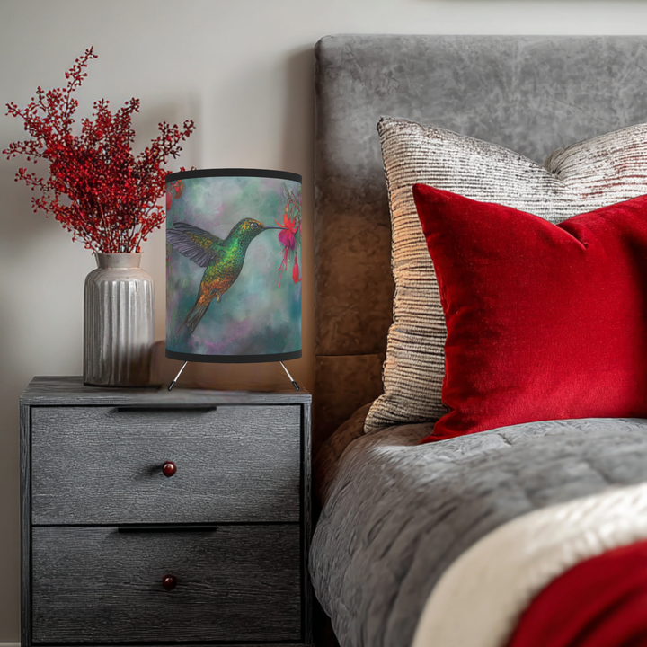 Hummingbird Floral Lamp