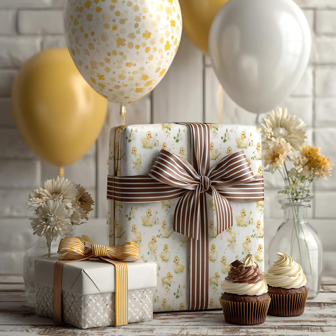 Cute Duckling Wrapping Paper