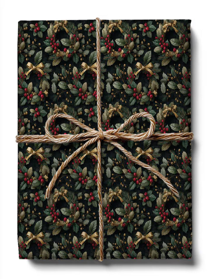 Holly Wrapping Paper