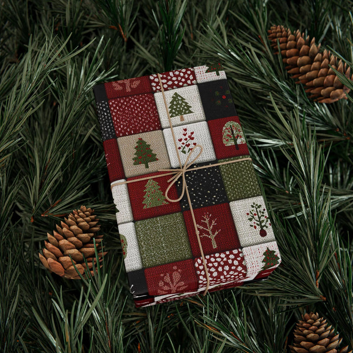 Christmas Patchwork Wrapping Paper