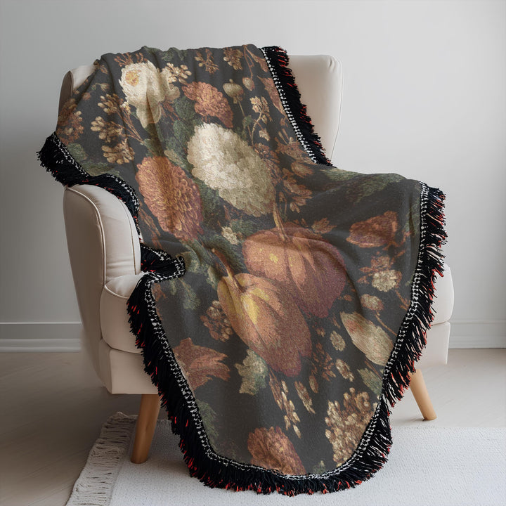 Pumpkin Patch Vintage Woven Blanket