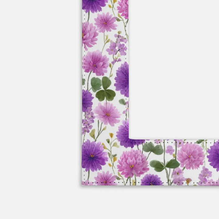 Purple Floral Picture Frame