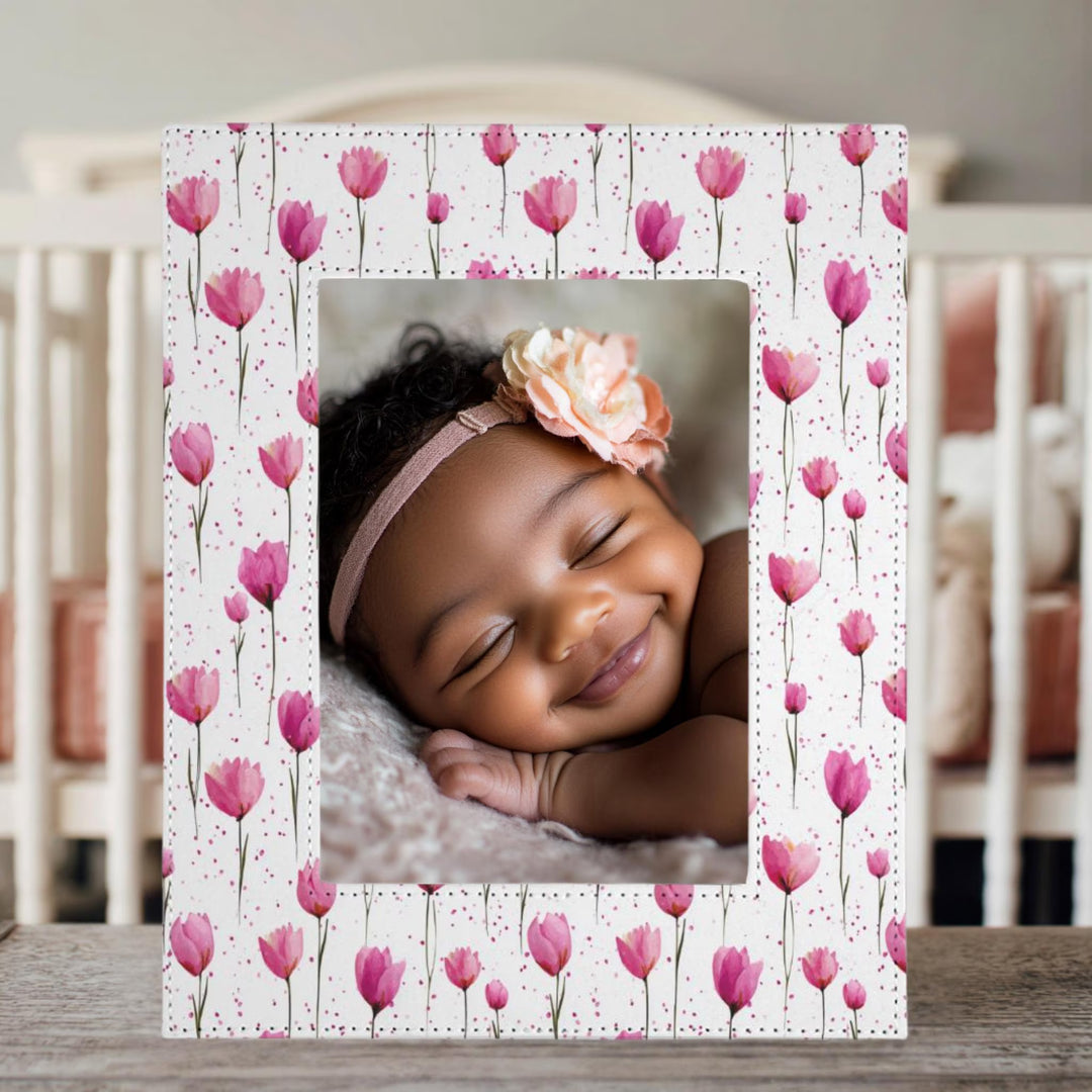 Pink Tulips Picture Frame