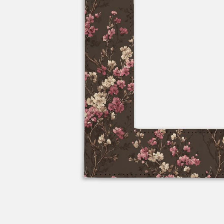 Chocolate Brown Floral Picture Frame