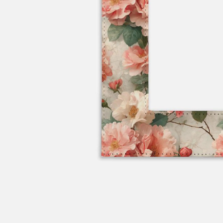 Peach Flowers Picture Frame