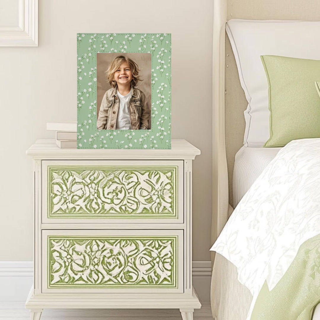 Green Floral Picture Frame