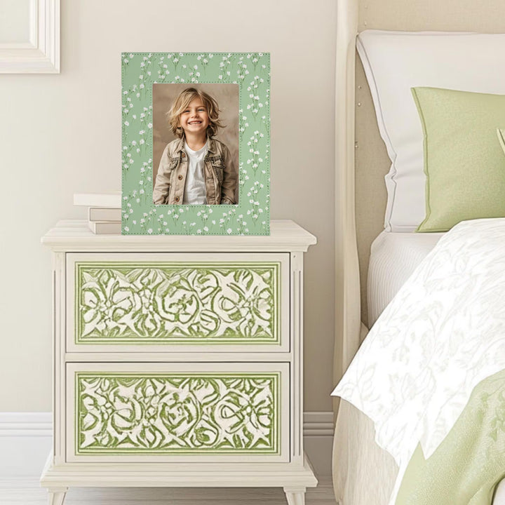 Green Floral Picture Frame