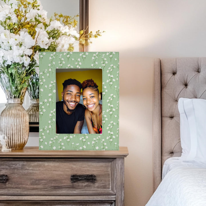 Green Floral Picture Frame