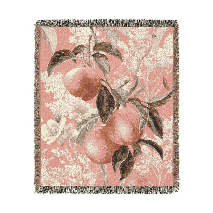 Peach Tree Woven Blanket