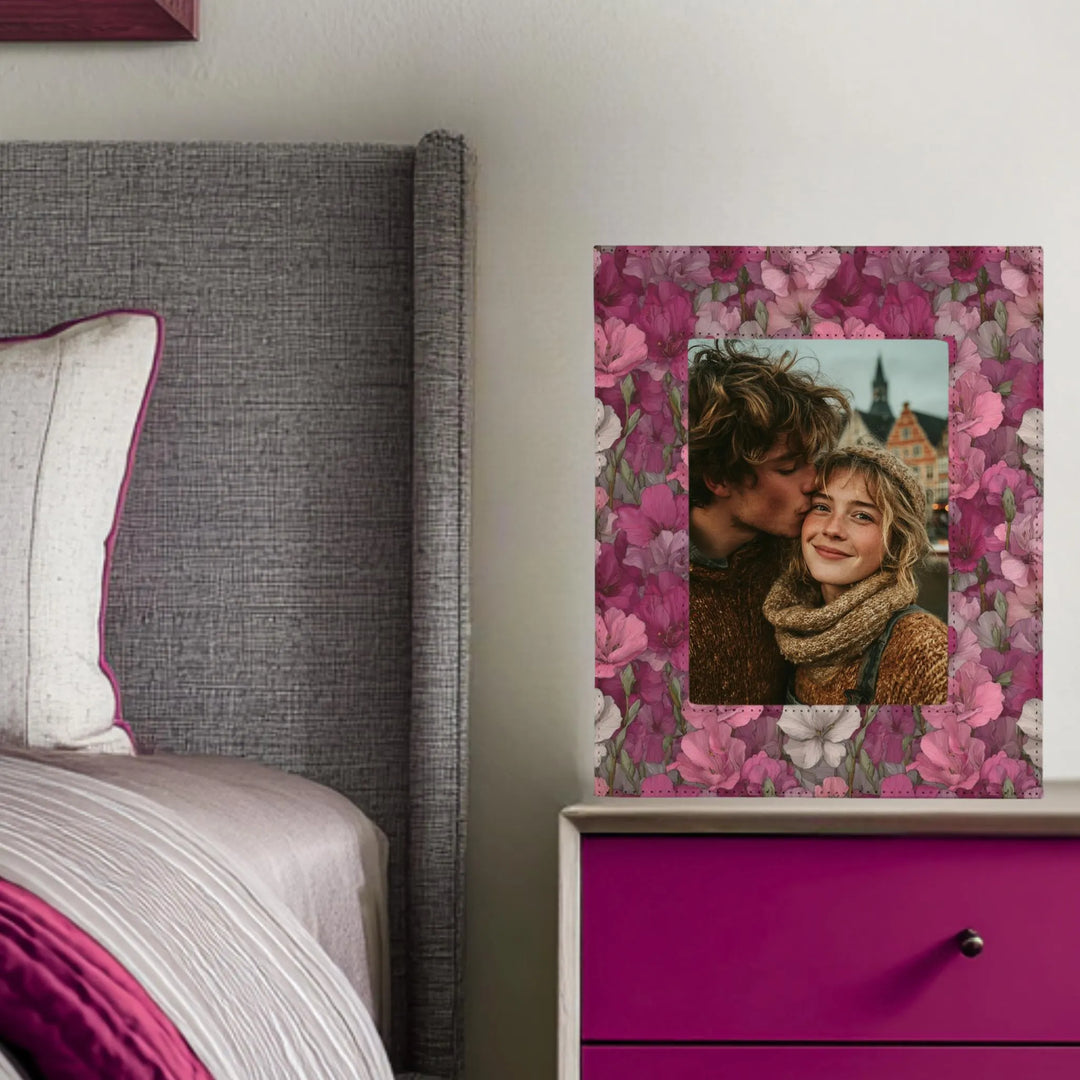 Red Floral Picture Frame