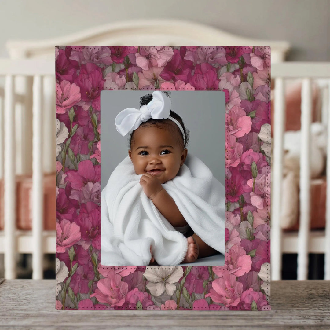 Red Floral Picture Frame