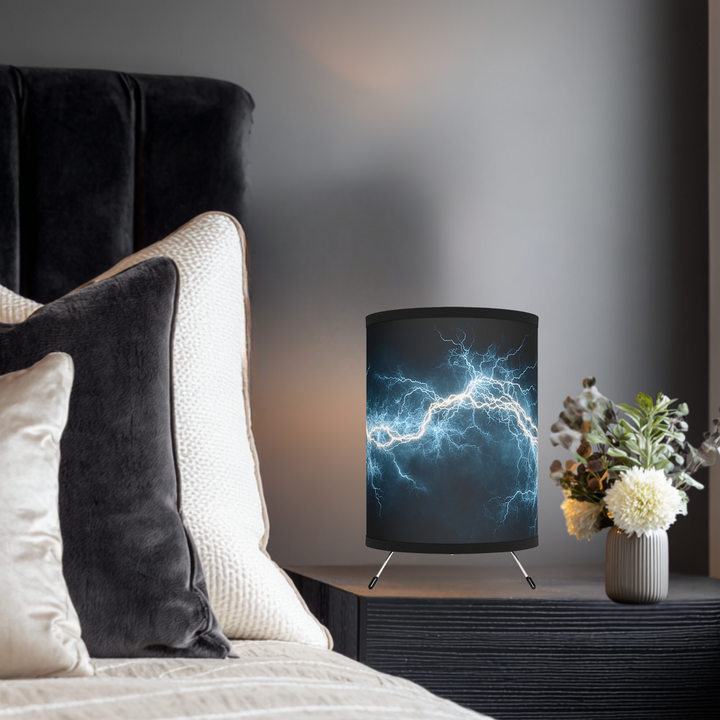 Electric Lightning  Tripod Lamp