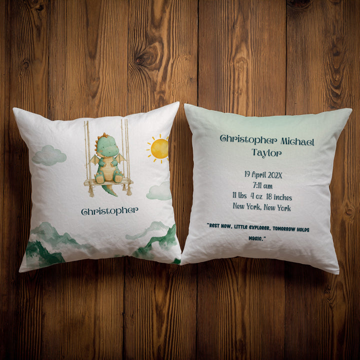 Swing Dinosaur Throw Pillow Covers