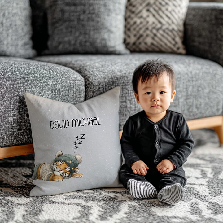 Sleeping Tiger Throw Pillow Covers