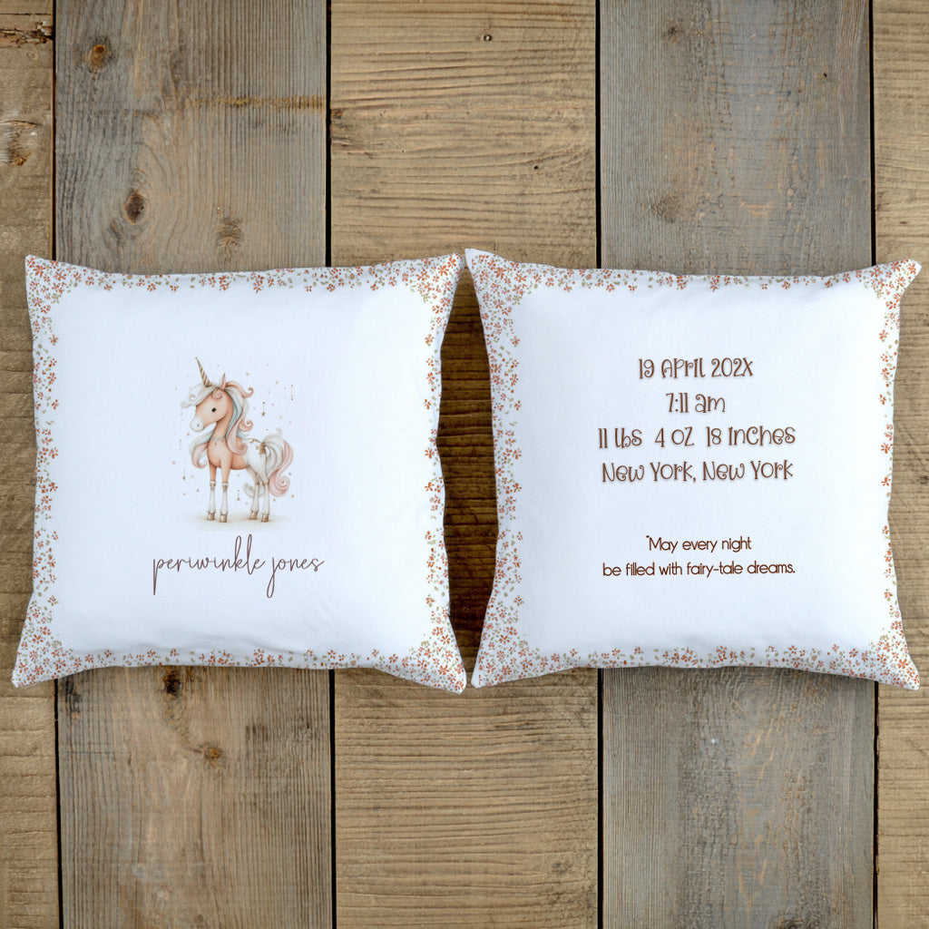 Whimsical Unicorn Throw Pillow Covers