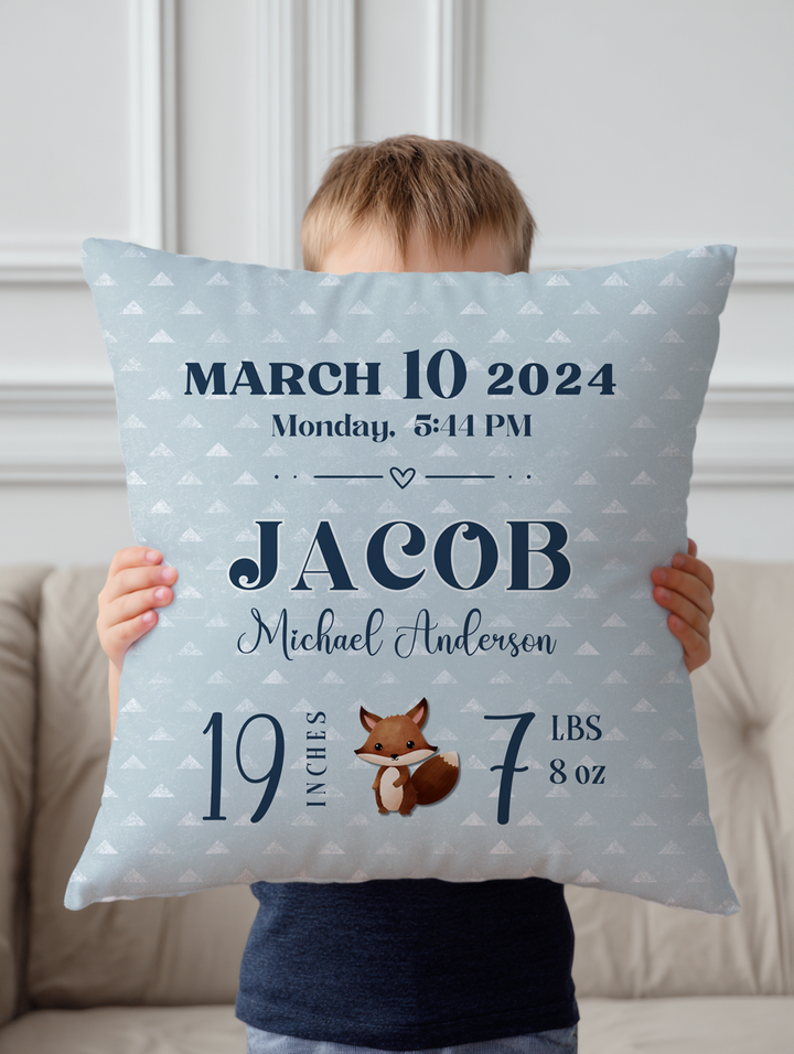 Woodland Animal Corduroy Throw Pillow Covers